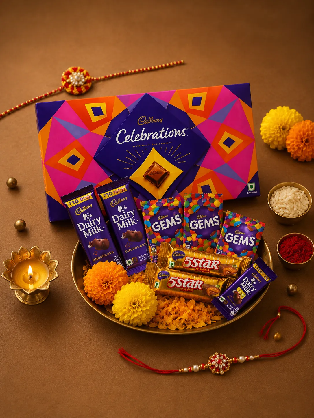 Medium Cadbury Celebrations Rakhi Hamper – 119.2g