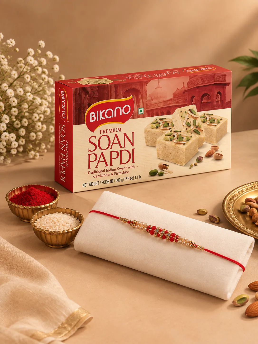 Bikano Soan Papdi 500g Raksha Bandhan Gift
