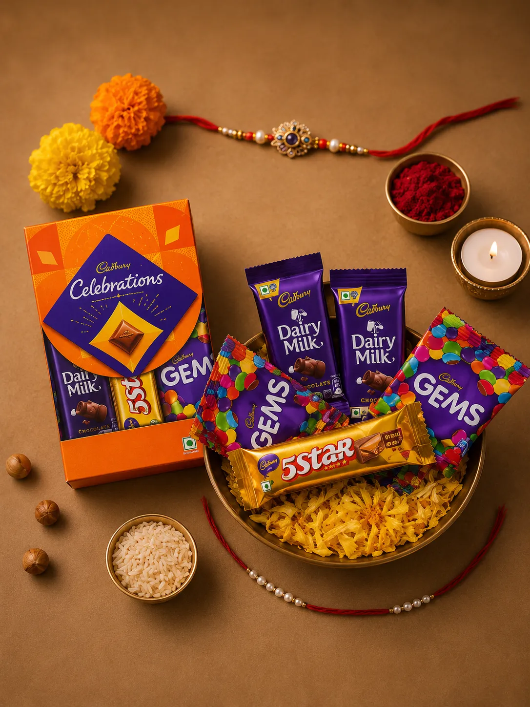 Small Cadbury Celebrations Rakhi Hamper – 51.2g
