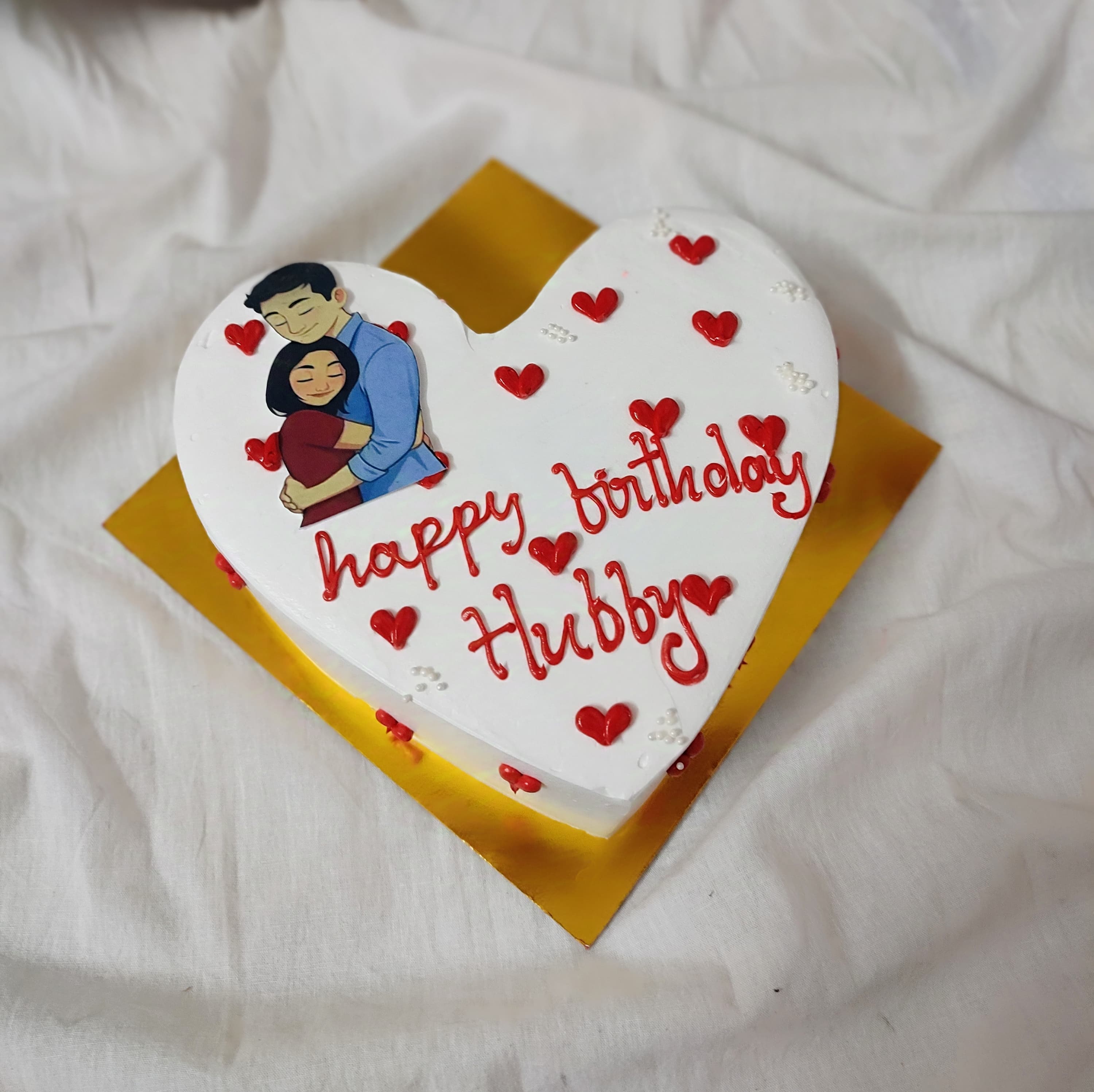 Sweetheart Birthday Heart Cake