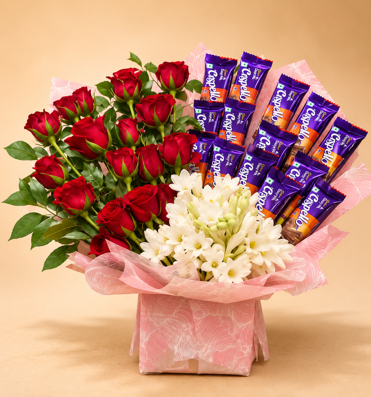 Forever Yours – Red Rose & Chocolate Bouquet